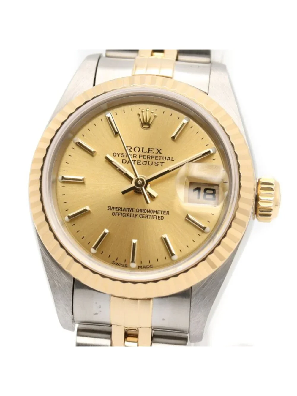 Rolex Watch Datejust P Number 18K Stainless Steel
